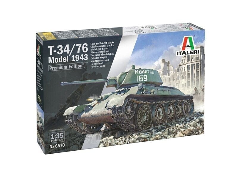 Baksas Surenkami modeliai Italeri - T-34/76 Model 1943 Early Version Premium Edition