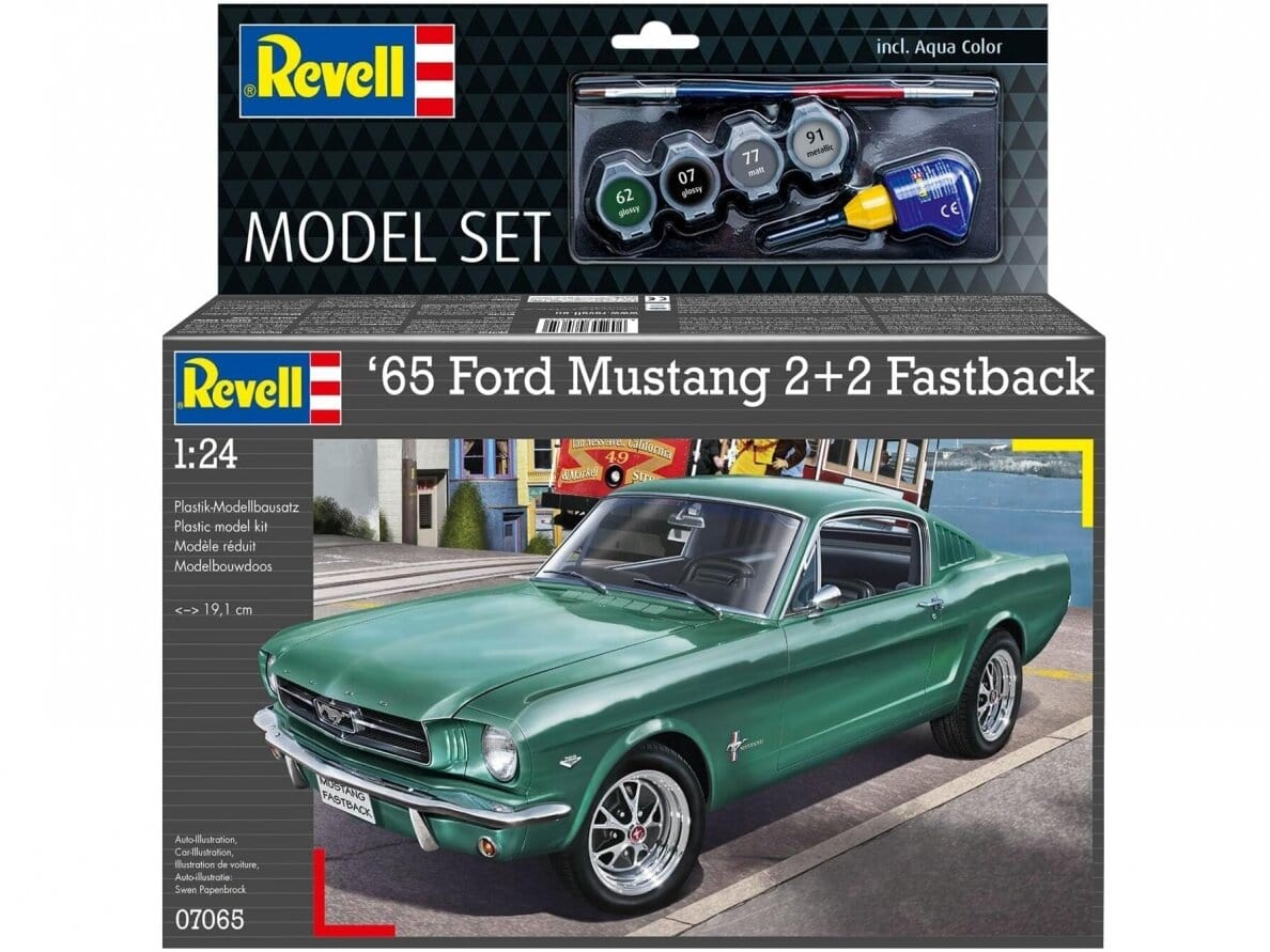 Baksas Surenkami modeliai Revell - 1965 Ford Mustang 2+2 Fastback