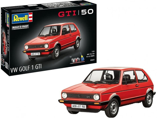 Baksas Surenkami modeliai Revell - 50 Years Volkswagen Golf 1 GTI, 1/24