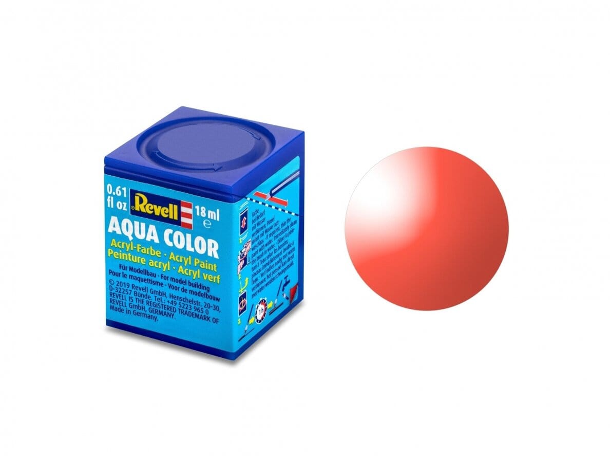 Baksas Surenkami modeliai Revell - Aqua Color, Red, Clear, 18ml
