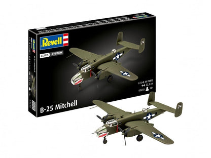Baksas Surenkami modeliai Revell - B-25 Mitchell (Click System), 1/72