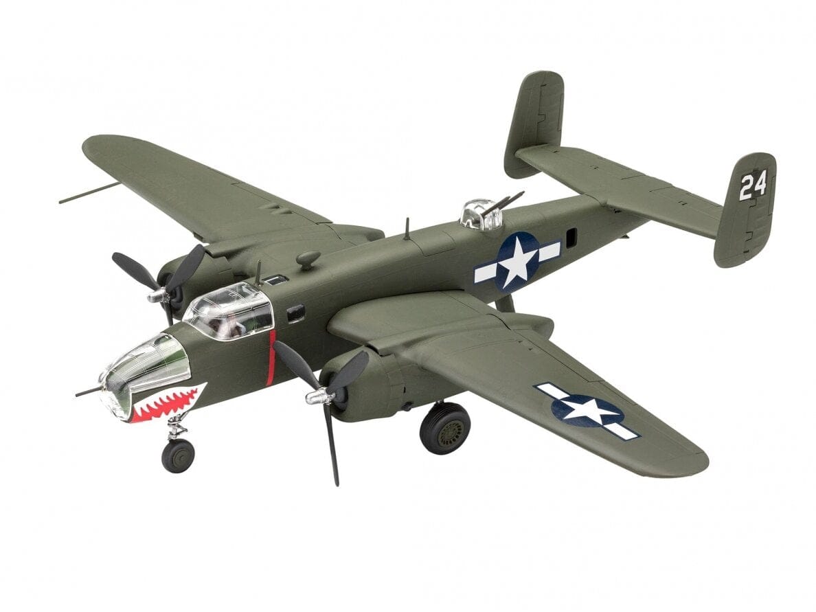 Baksas Surenkami modeliai Revell - B-25 Mitchell (Click System), 1/72