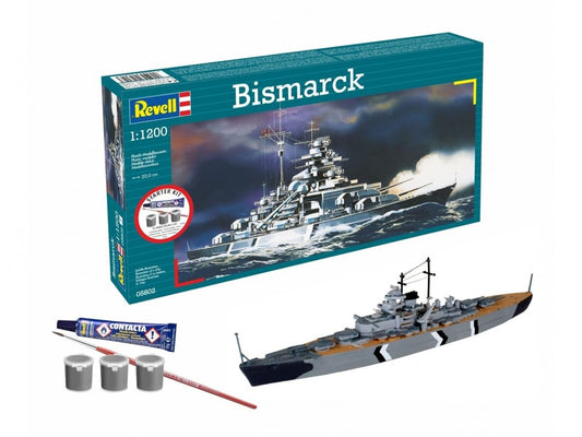 Baksas Surenkami modeliai Revell - Bismarck, 1/1200