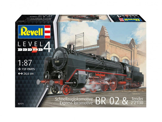 Baksas Surenkami modeliai Revell - Express locomotive BR 02 & Tender 2'2'T30