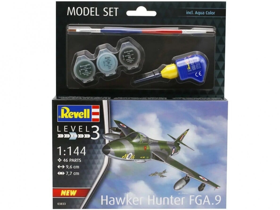 Baksas Surenkami modeliai Revell - Hawker Hunter FGA.9
