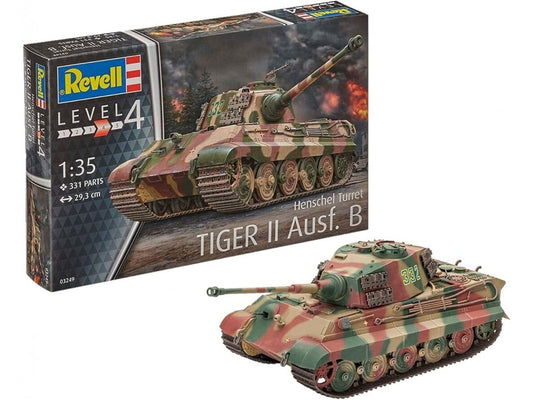 Baksas Surenkami modeliai Revell - Henschel Turret Tiger II Ausf.B