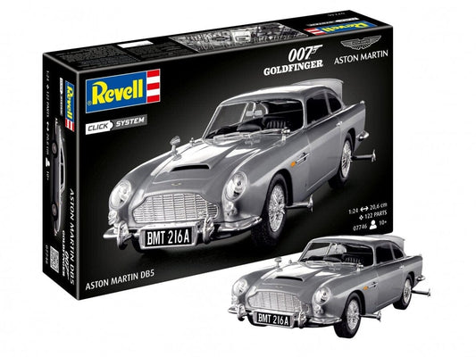 Baksas Surenkami modeliai Revell - James Bond Aston Martin DB5 (Click System), 1/24