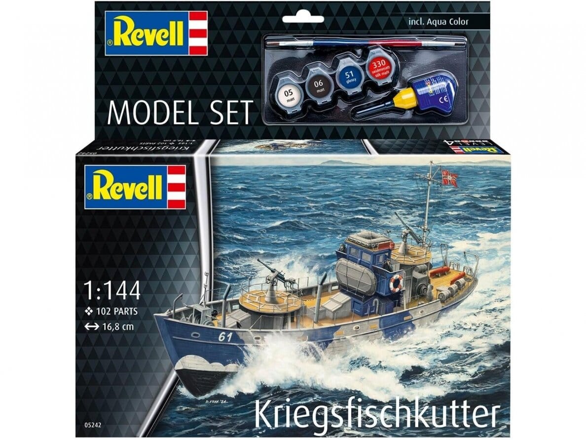 Baksas Surenkami modeliai Revell - KFK (Kriegsfischkutter), 1/144