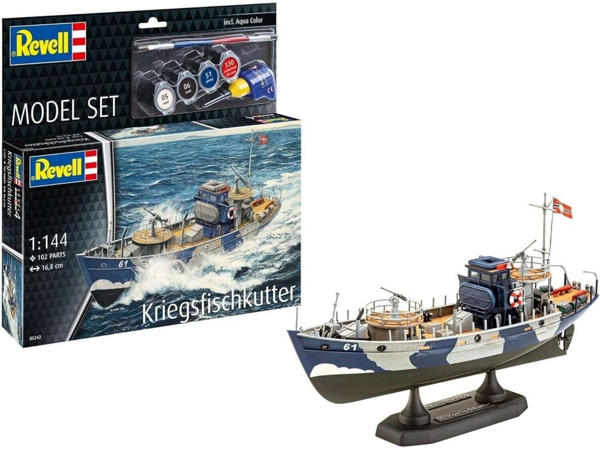Baksas Surenkami modeliai Revell - KFK (Kriegsfischkutter), 1/144