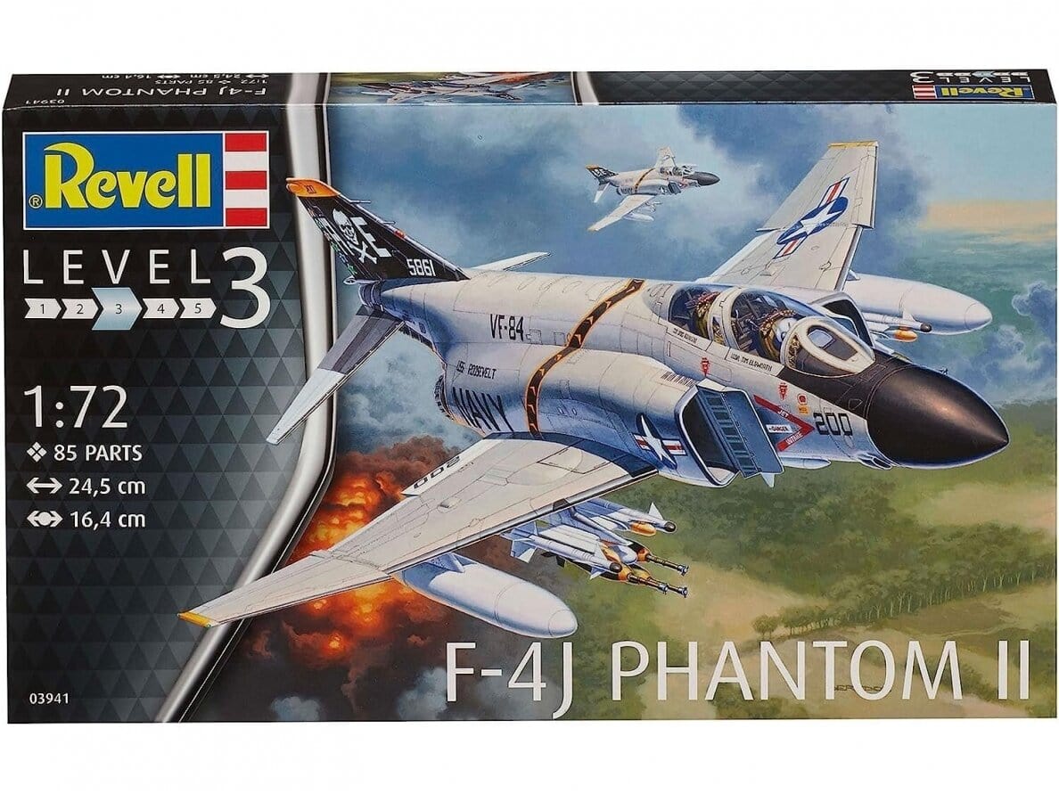 Baksas Surenkami modeliai Revell - McDonnell Douglas F-4J Phantom II
