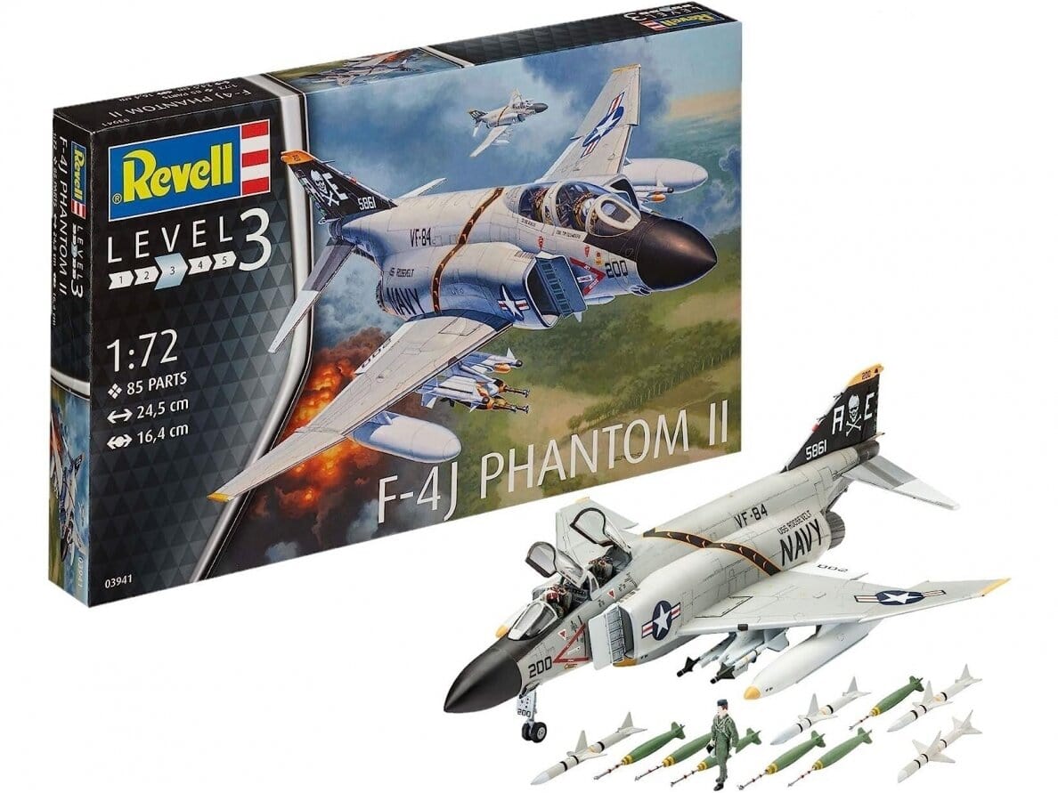 Baksas Surenkami modeliai Revell - McDonnell Douglas F-4J Phantom II