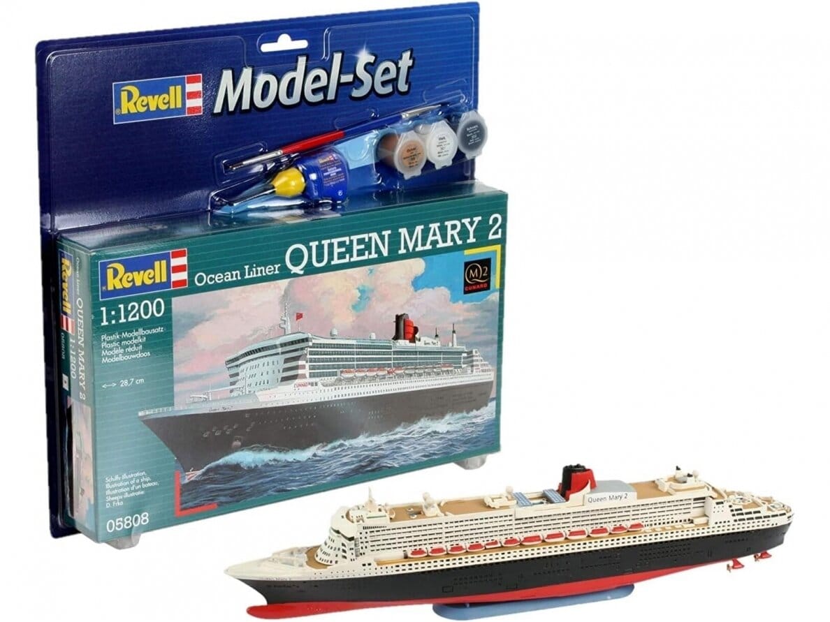 Baksas Surenkami modeliai Revell - Ocean Liner Queen Mary 2, 1/1200