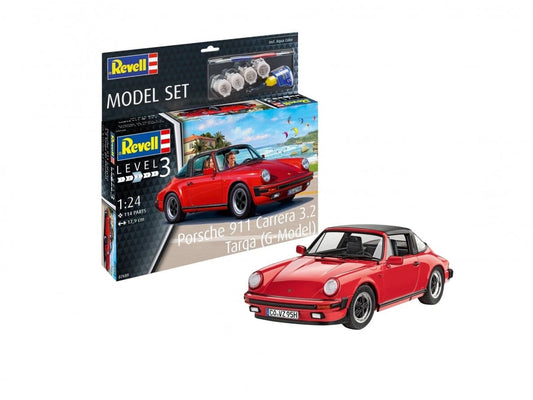 Baksas Surenkami modeliai Revell - Porsche 911 Carrera 3.2 Targa (G-Model)