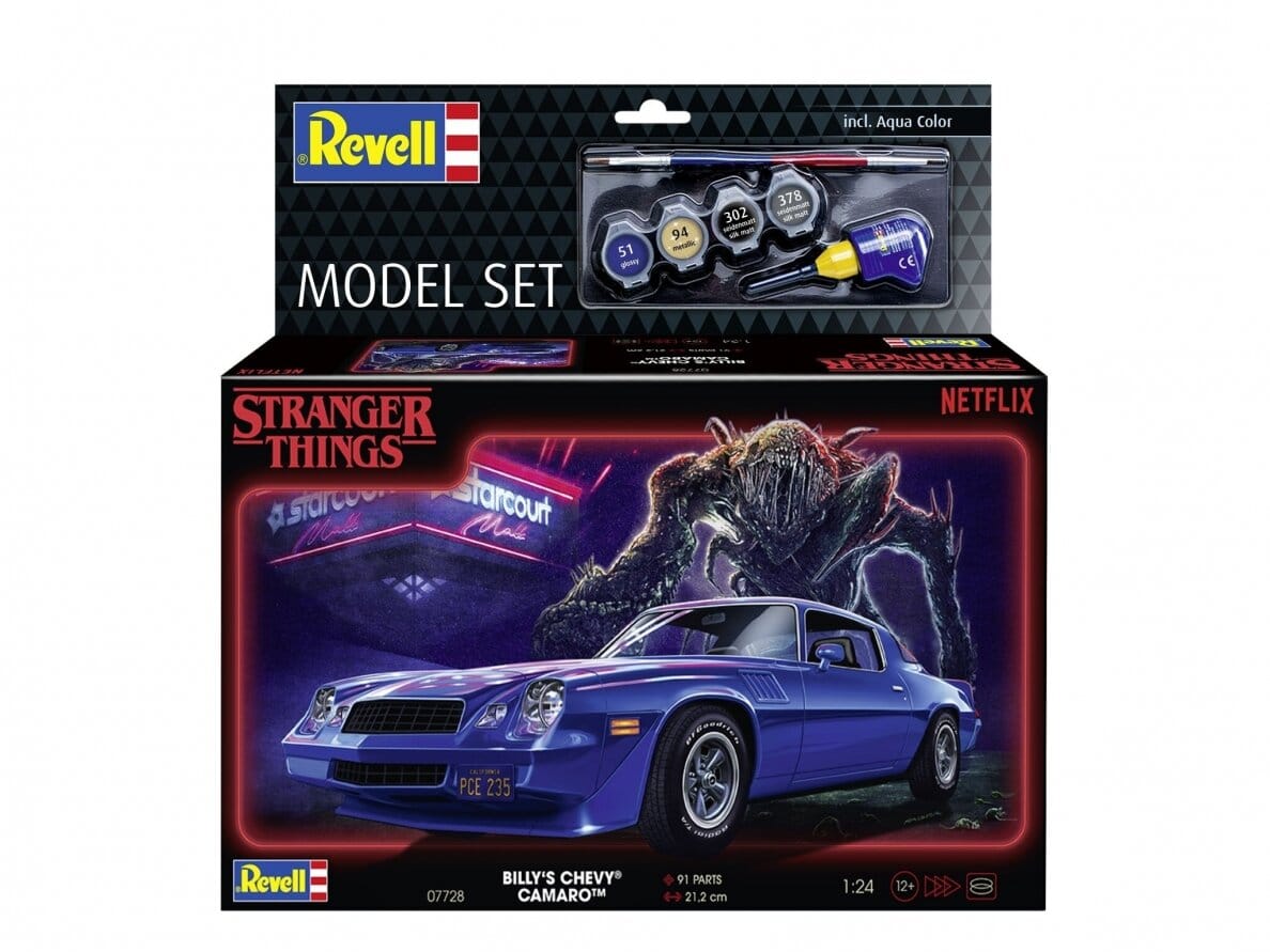 Baksas Surenkami modeliai Revell - "Stranger Things" Billy's 1979 Chevy Camaro Z-28, 1/24