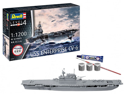 Baksas Surenkami modeliai Revell - USS Enterprise CV-6, 1/1200