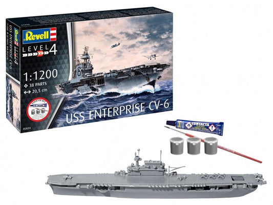 Baksas Surenkami modeliai Revell - USS Enterprise CV-6, 1/1200