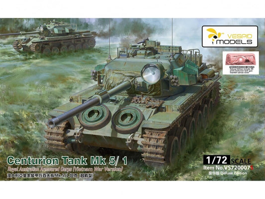Baksas Surenkami modeliai VESPID MODELS - Deluxe Edition Centurion Tank Mk 5/1 Royal Australian Armoured Corps (Vietnam War)