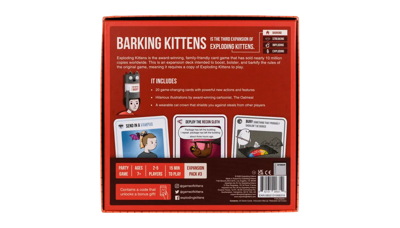 Barking Kittens (papildymas)-Stalo žaidimai-Brain Games LT