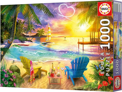 Educa Universalios dėlionės Beach of Love, 1000