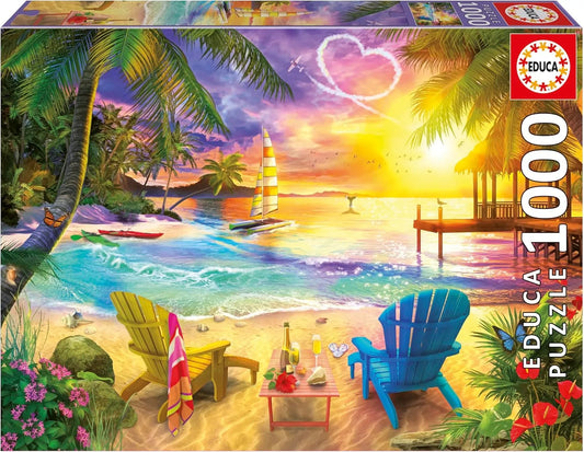 Beach of Love, 1000-Universalios dėlionės-Brain Games LT