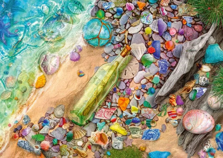 Beach treasures, 1000-Universalios dėlionės-Brain Games LT
