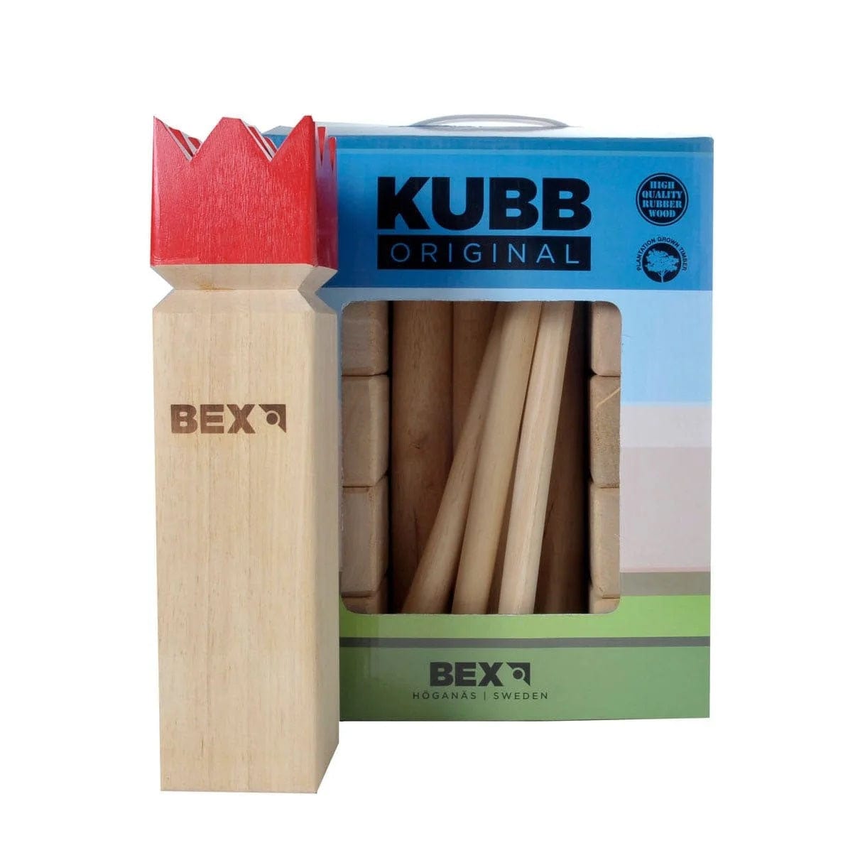 BEX Lauko žaidimai Kubb Viking Original, red king