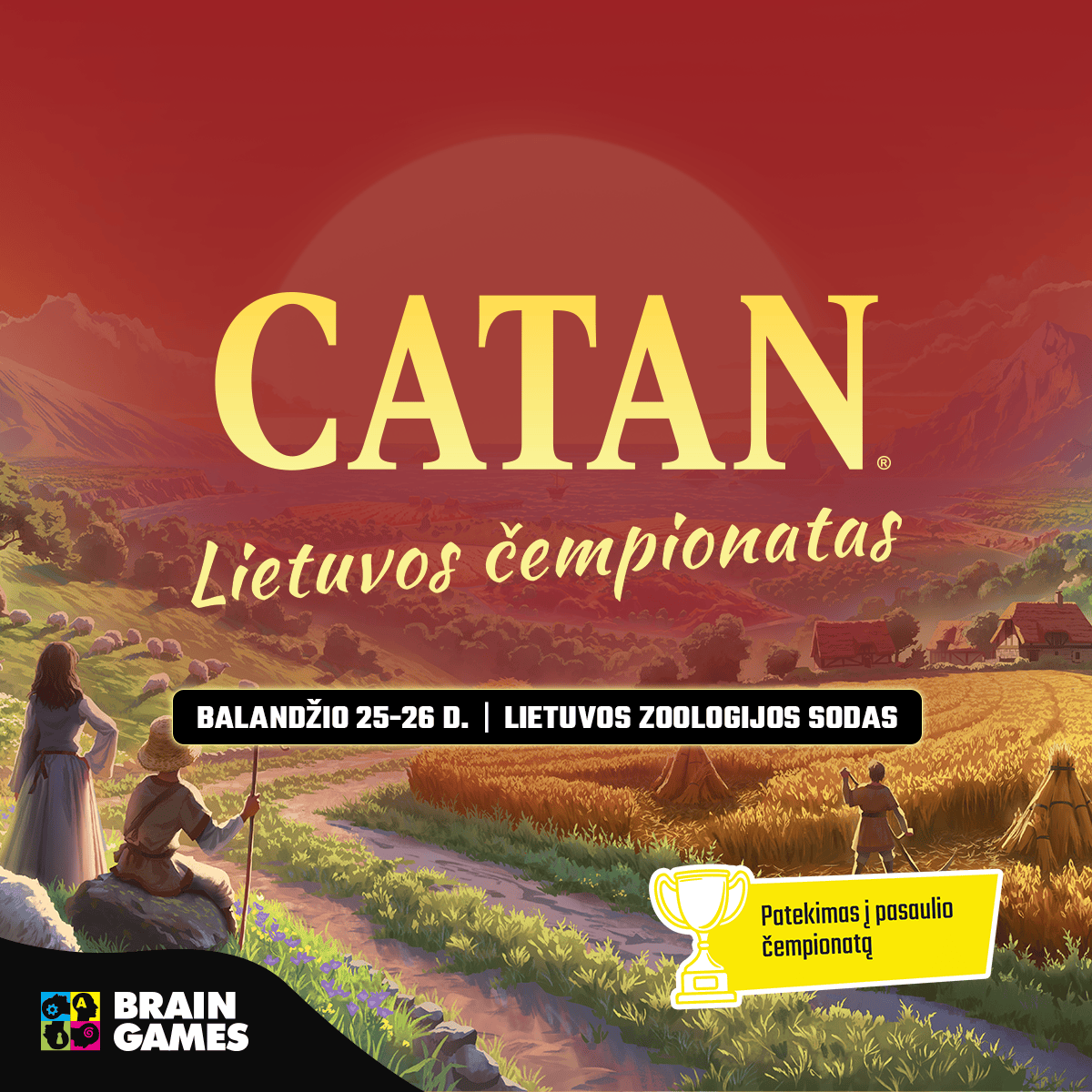 Brain Games LT gift card Gift Cards Lietuvos CATAN čempionatas - dalyvio bilietas