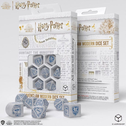 Brain Games LT Kita Harry Potter: Ravenclaw Modern Dice Set - White (7)