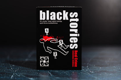 Brain Games LT Stalo žaidimai Black Stories Real Crime