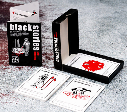 Brain Games LT Stalo žaidimai Black Stories Shit Happens