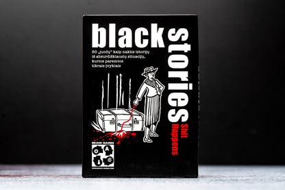 Brain Games LT Stalo žaidimai Black Stories Shit Happens