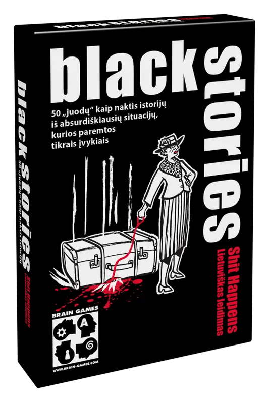 Brain Games LT Stalo žaidimai Black Stories Shit Happens