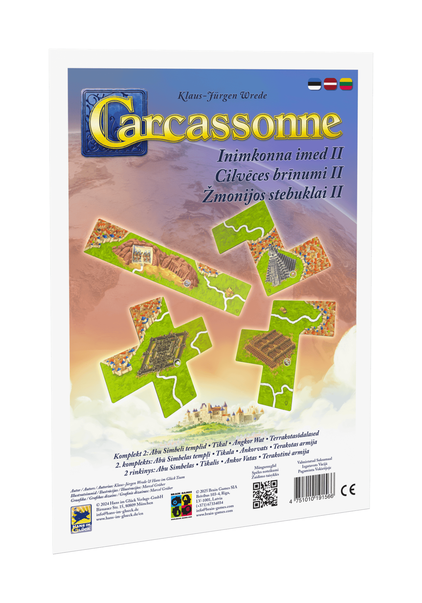 Brain Games LT Stalo žaidimai Carcassonne: Žmonijos stebuklai II