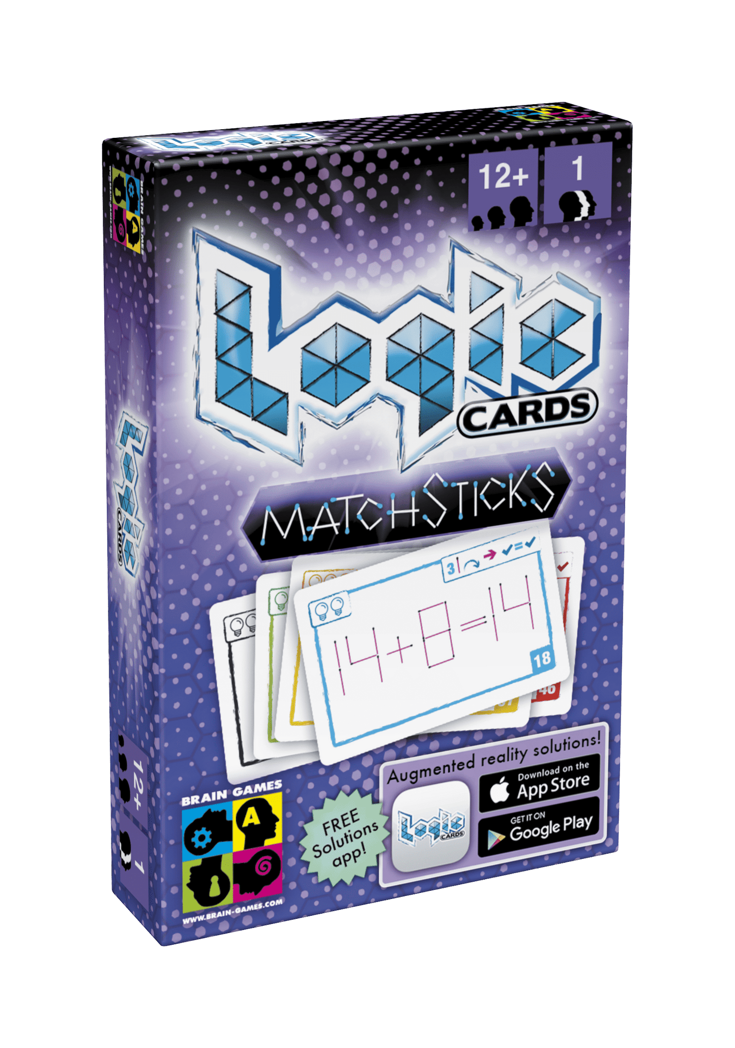 Brain Games LT Stalo žaidimai Logic Cards Matchsticks