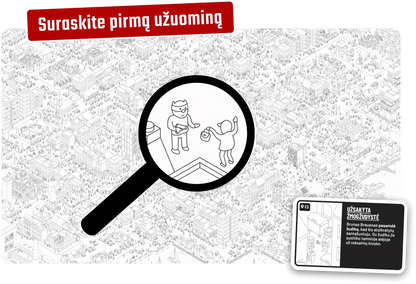 Brain Games LT Stalo žaidimai MicroMacro: nusikaltimų miestas