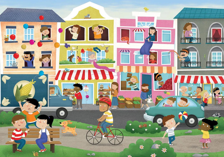 Busy Town "Detectives", 50-Vaikiškos dėlionės-Brain Games LT