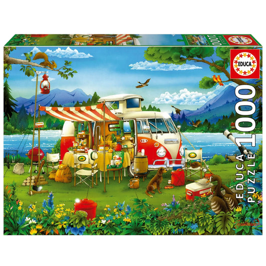 Camping Holiday, 1000-Universalios dėlionės-Brain Games LT