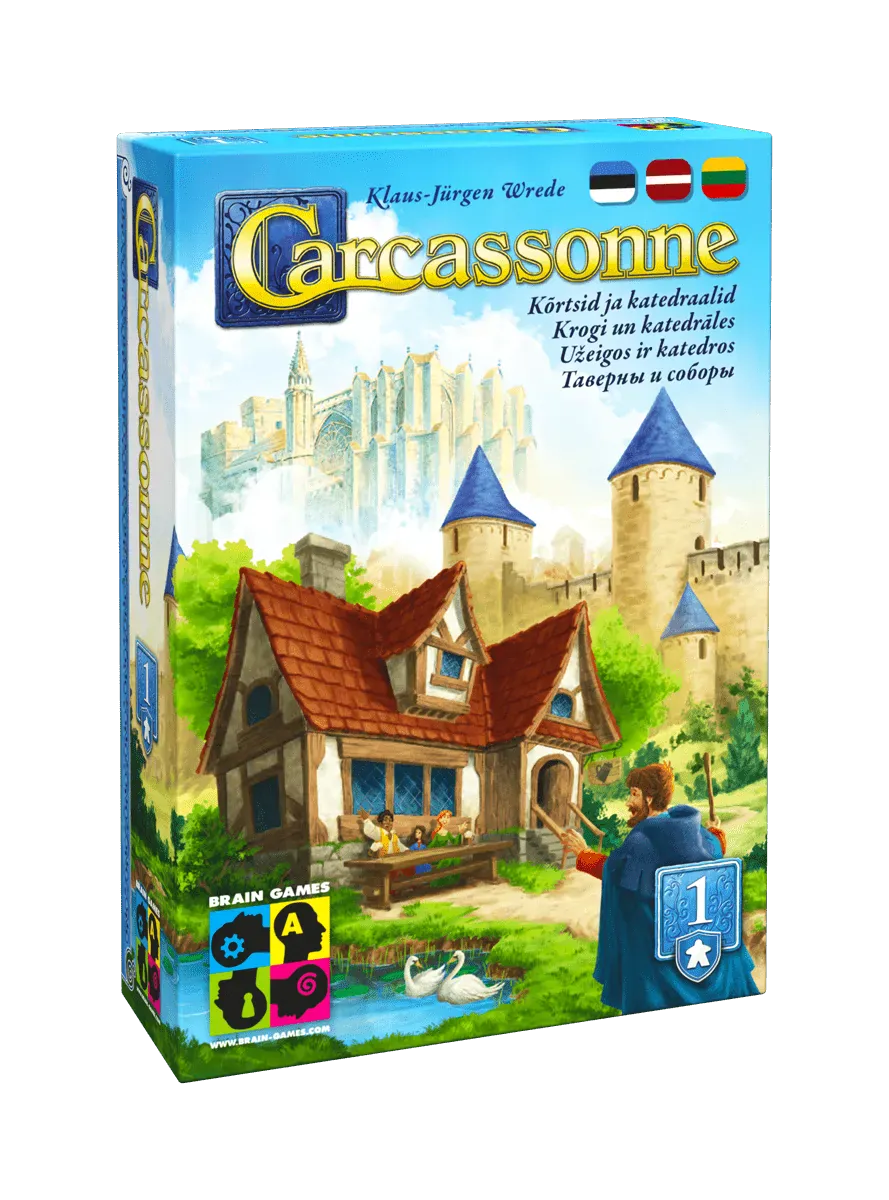 Carcassonne 1: užeigos ir katedros (Papildymas) (2025)-Stalo žaidimai-Brain Games LT