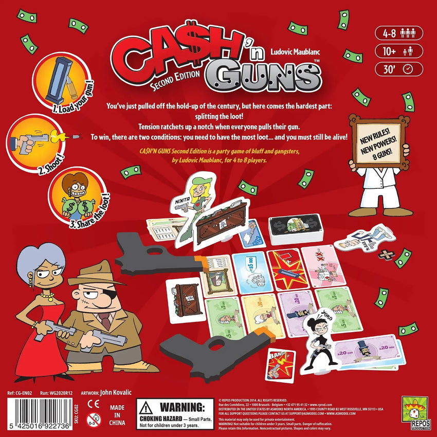 Cash'n Guns-Stalo žaidimai-Brain Games LT