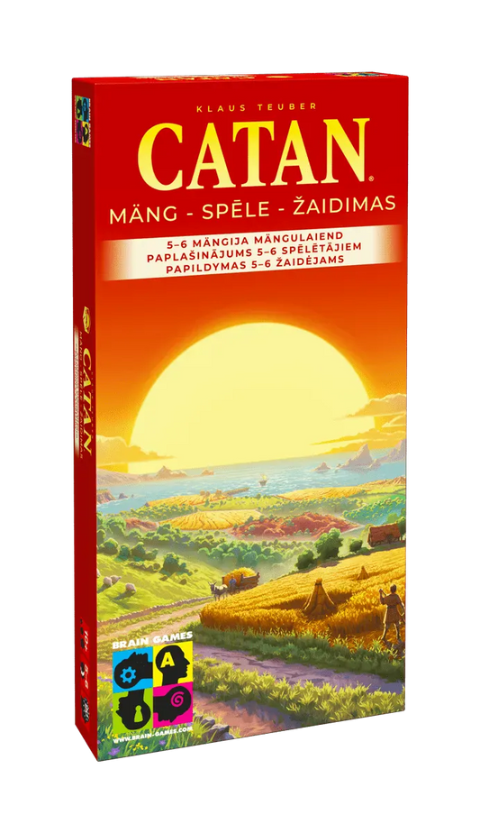 CATAN: 5–6 žaidėjams (Papildymas)-Stalo žaidimai-Brain Games LT