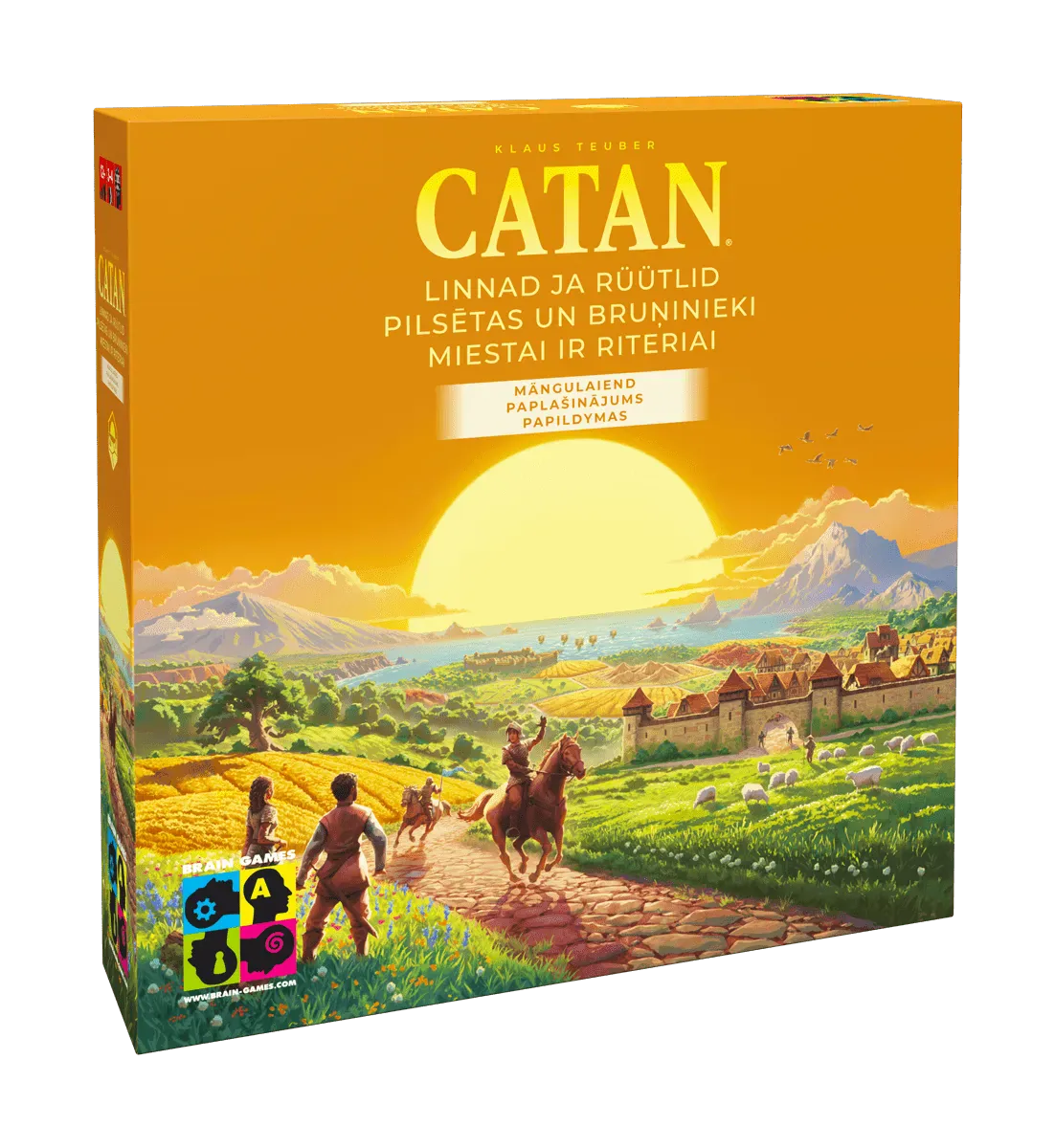 CATAN: Miestai ir riteriai (Papildymas) (2025)-Stalo žaidimai-Brain Games LT