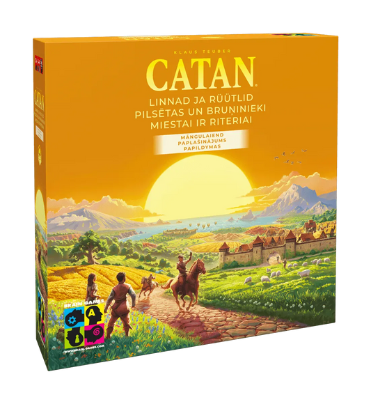 CATAN: Miestai ir riteriai (Papildymas) (2025)-Stalo žaidimai-Brain Games LT