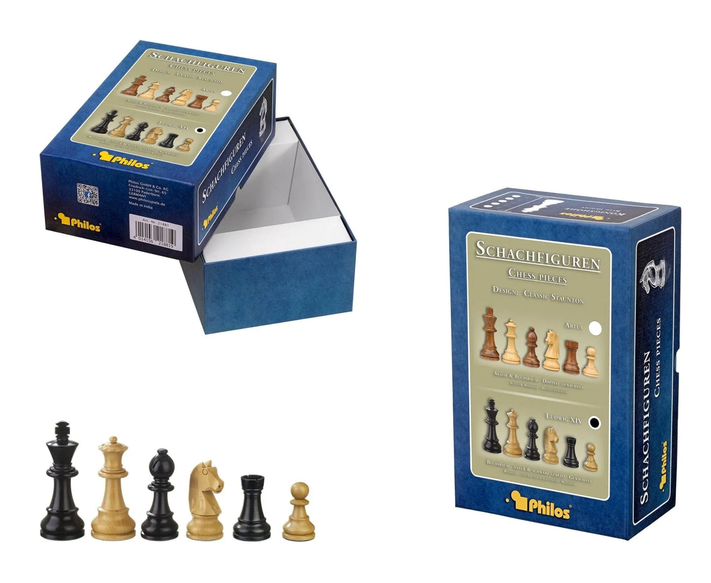 Chess pieces Ludwig XIV-Klasikiniai žaidimai-Brain Games LT