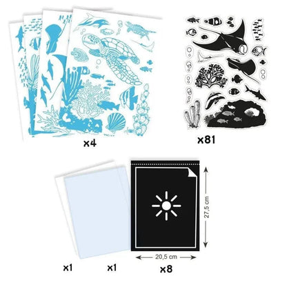 Djeco Rankdarbiai Cianotipija - Jūrų gyvūnai