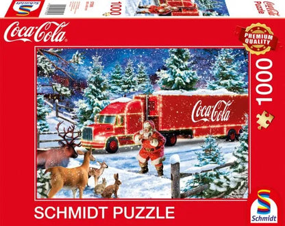 Coca Cola Christmas Truck, 1000-Universalios dėlionės-Brain Games LT