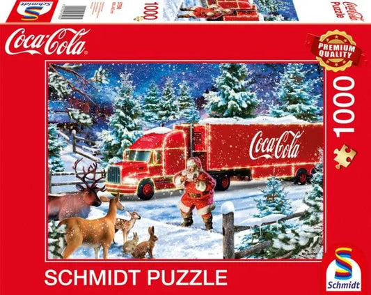 Coca Cola Christmas Truck, 1000-Universalios dėlionės-Brain Games LT
