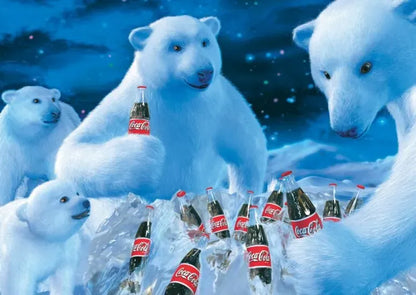 Coca Cola - Polar bears, 1000-Universalios dėlionės-Brain Games LT