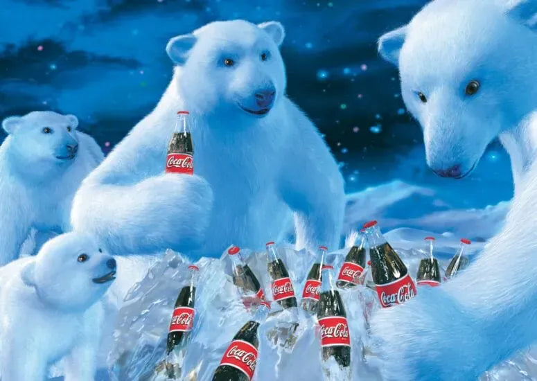 Coca Cola - Polar bears, 1000-Universalios dėlionės-Brain Games LT