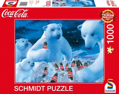 Coca Cola - Polar bears, 1000-Universalios dėlionės-Brain Games LT