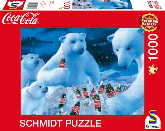 Coca Cola - Polar bears, 1000-Universalios dėlionės-Brain Games LT